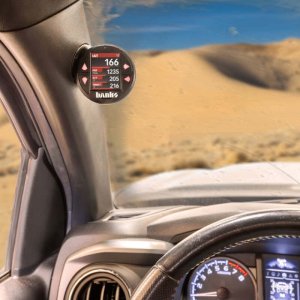 Toyota Tacoma Gauge Pod - Banks Power - iDash Stealth - Black - `16-`23